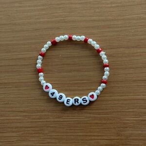 Niners bead bracelet